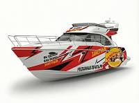 Оклейка катеров, яхт